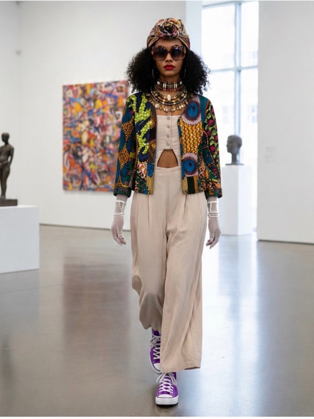 Designer African Print Long
Sleeve Jacket